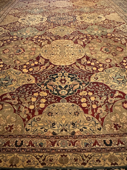 Antique Tabriz Hadji Jalili | 15'10" X 23'2"