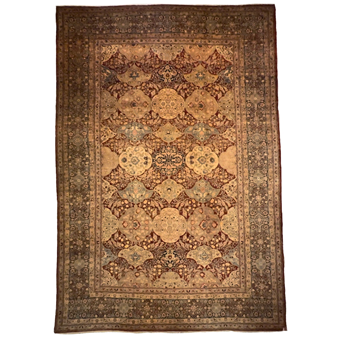 Antique Tabriz Hadji Jalili | 15'10" X 23'2"